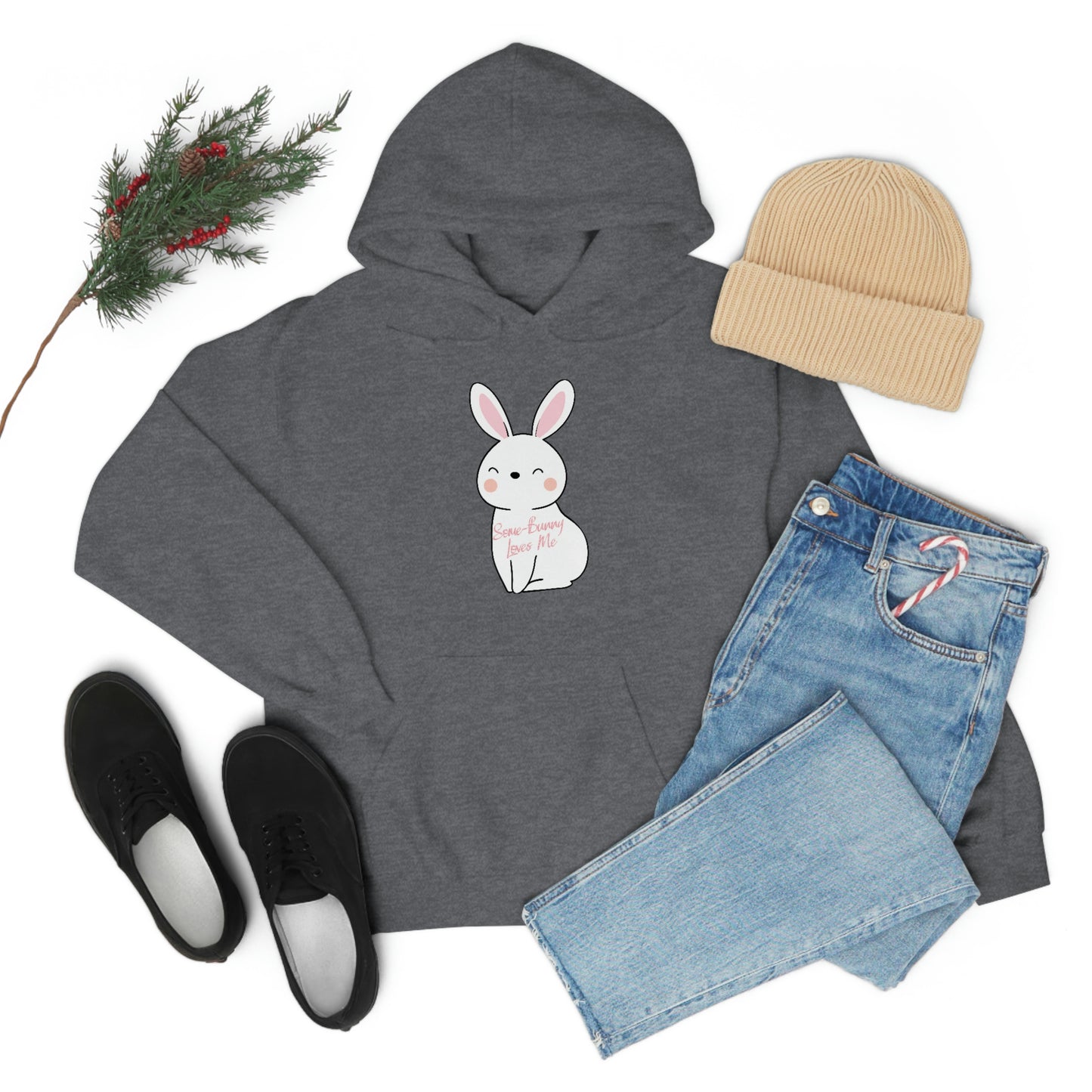 Some-Bunny Loves Me Hooded Sweatshirt