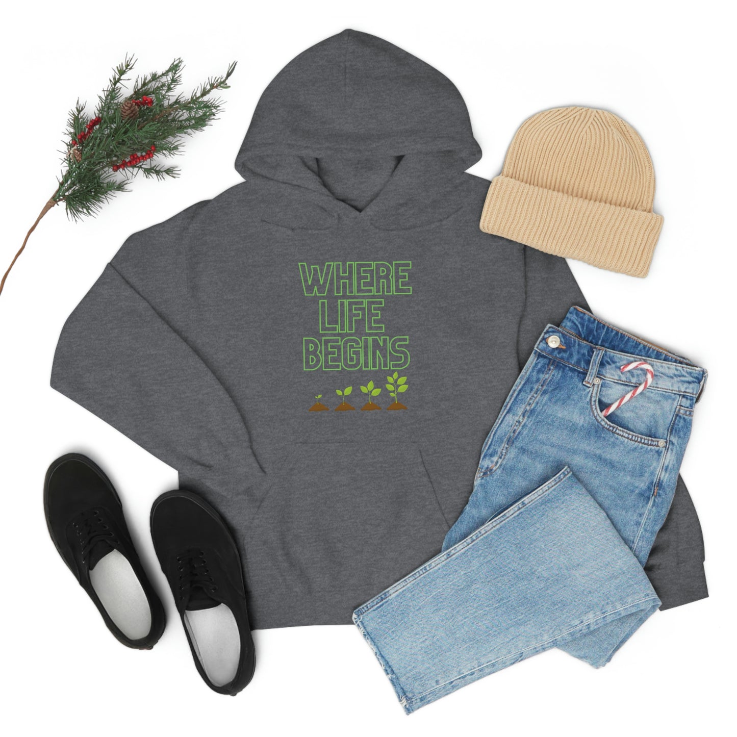 Where Life Begins Hooded Sweatshirt