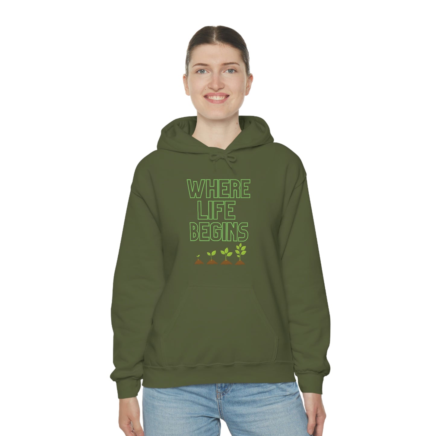 Where Life Begins Hooded Sweatshirt