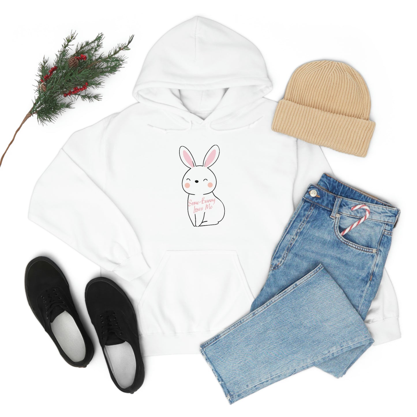 Some-Bunny Loves Me Hooded Sweatshirt