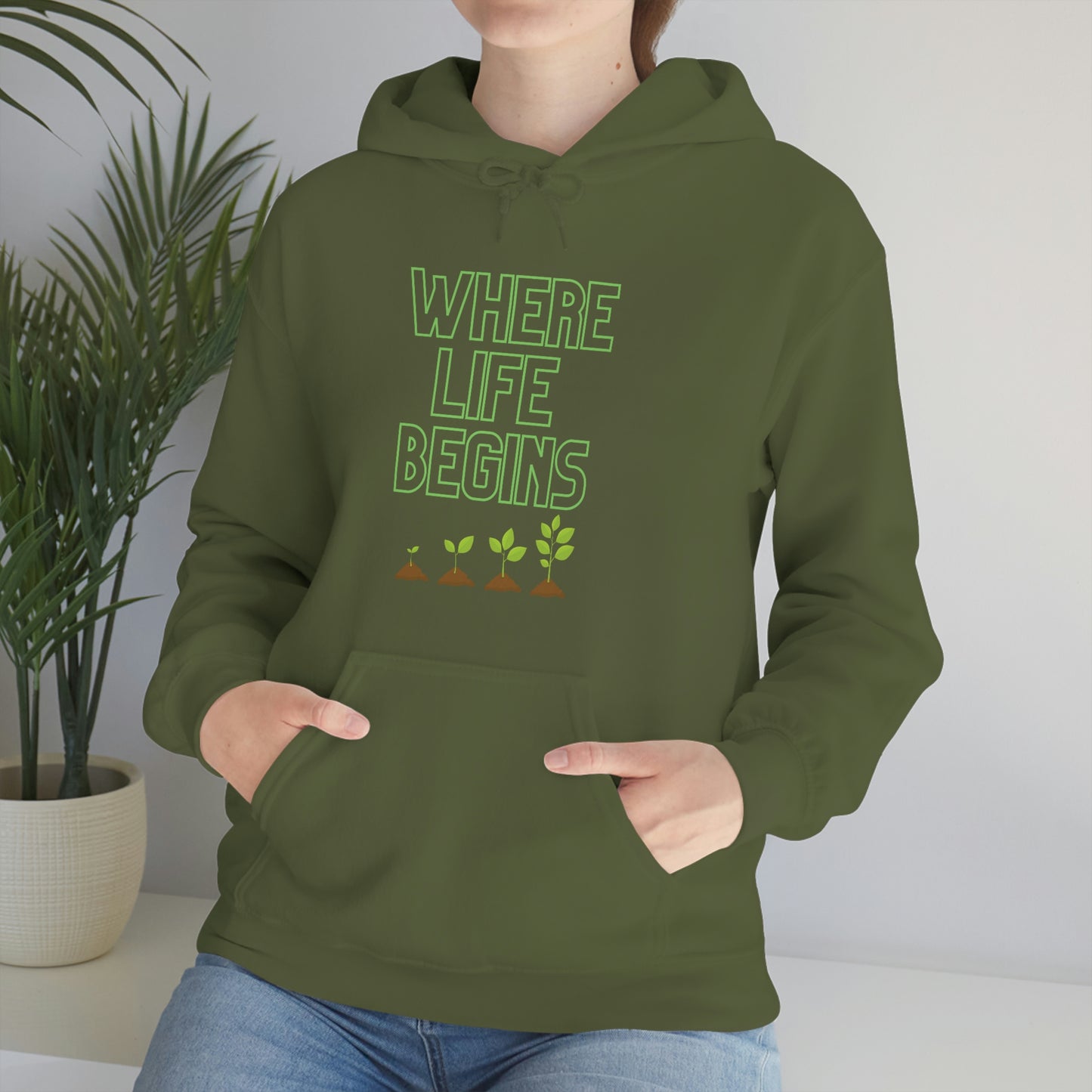 Where Life Begins Hooded Sweatshirt